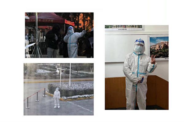 图书馆部分党员干部防疫工作照