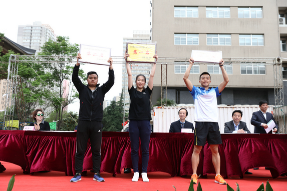 大学组团体总分第一、二、三名