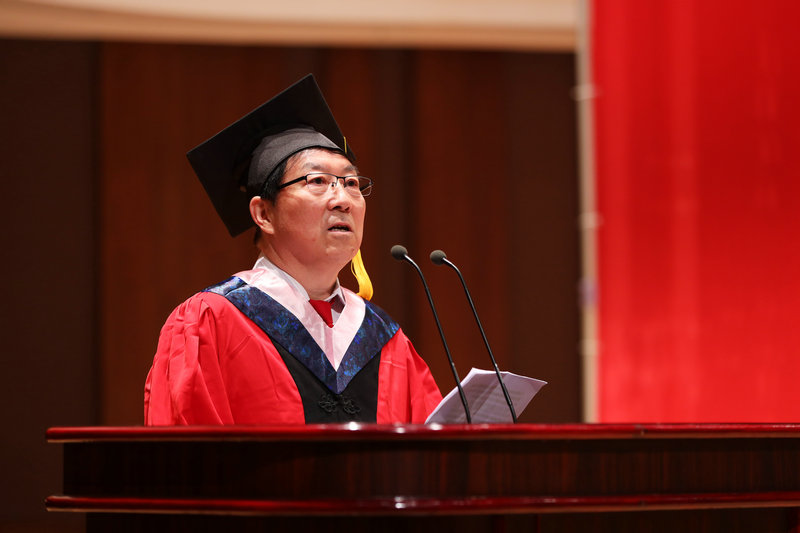 导师代表程天健发言